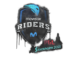 Versiegeltes Graffito | Movistar Riders | Stockholm 2021