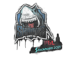 Versiegeltes Graffito | Sharks Esports | Stockholm 2021